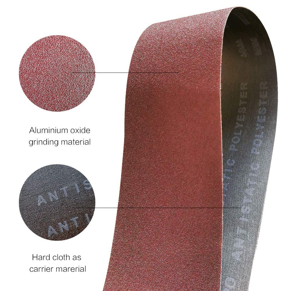 1×30 1 x 30 inch Sanding Belt Pack 1-Inch x 30-Inch,12 Pcs(4 Each of 80 120 1…
