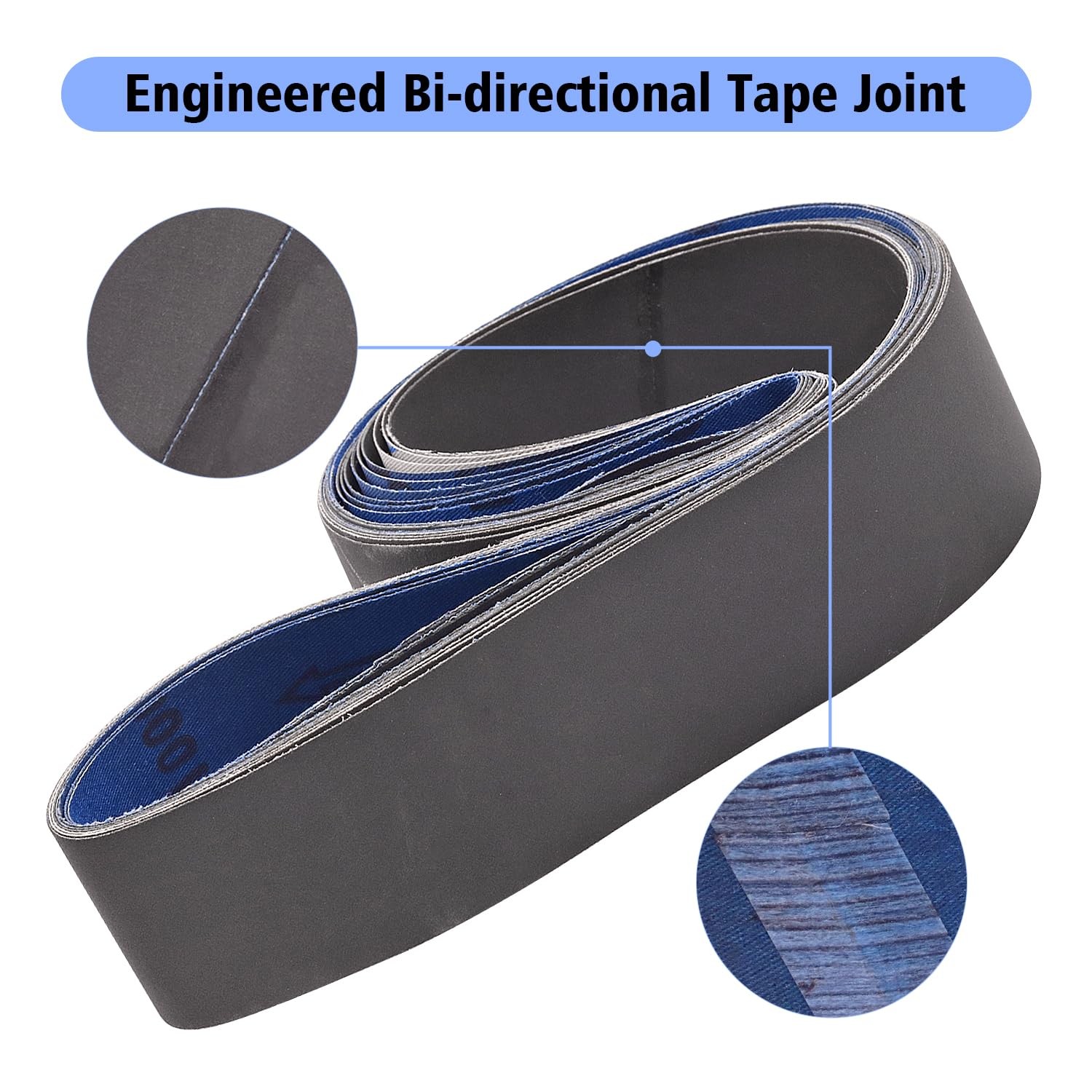 2 X 72 Inch Silicon Carbide Extra Fine Grit Sanding Belts 600, 800, 1000 Grit…