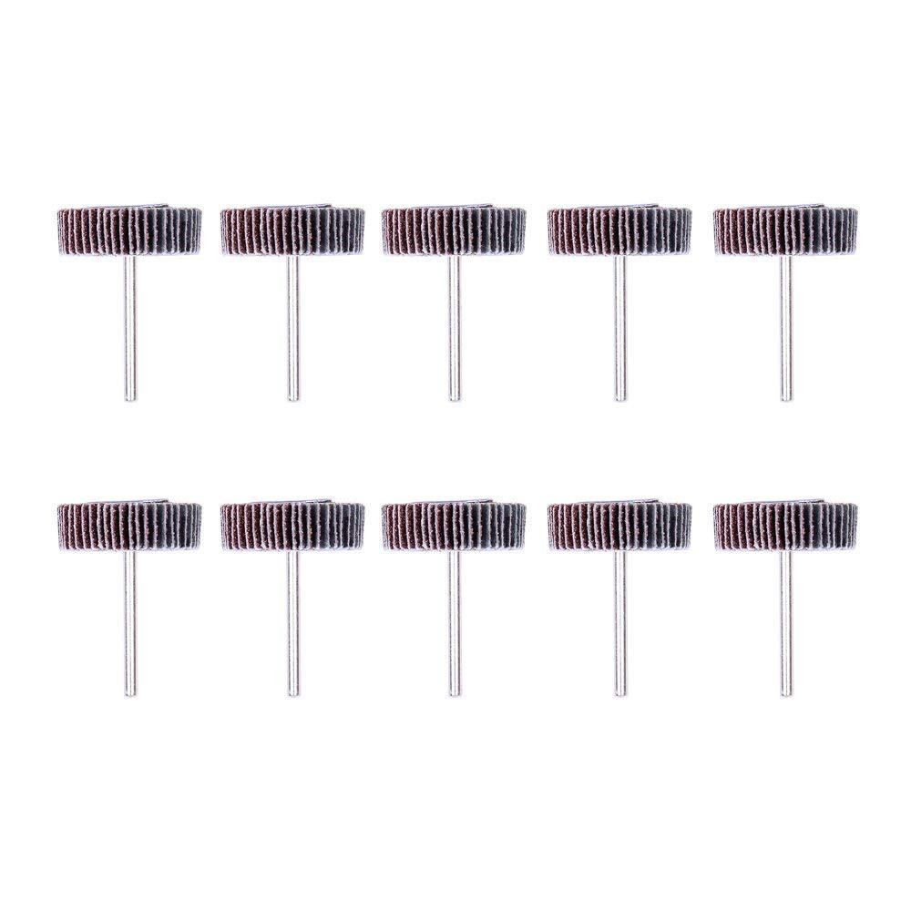 10PCS Flap Wheels 80 Grit Sander, Sanding Attachment for Drill | Abrasive Sandin