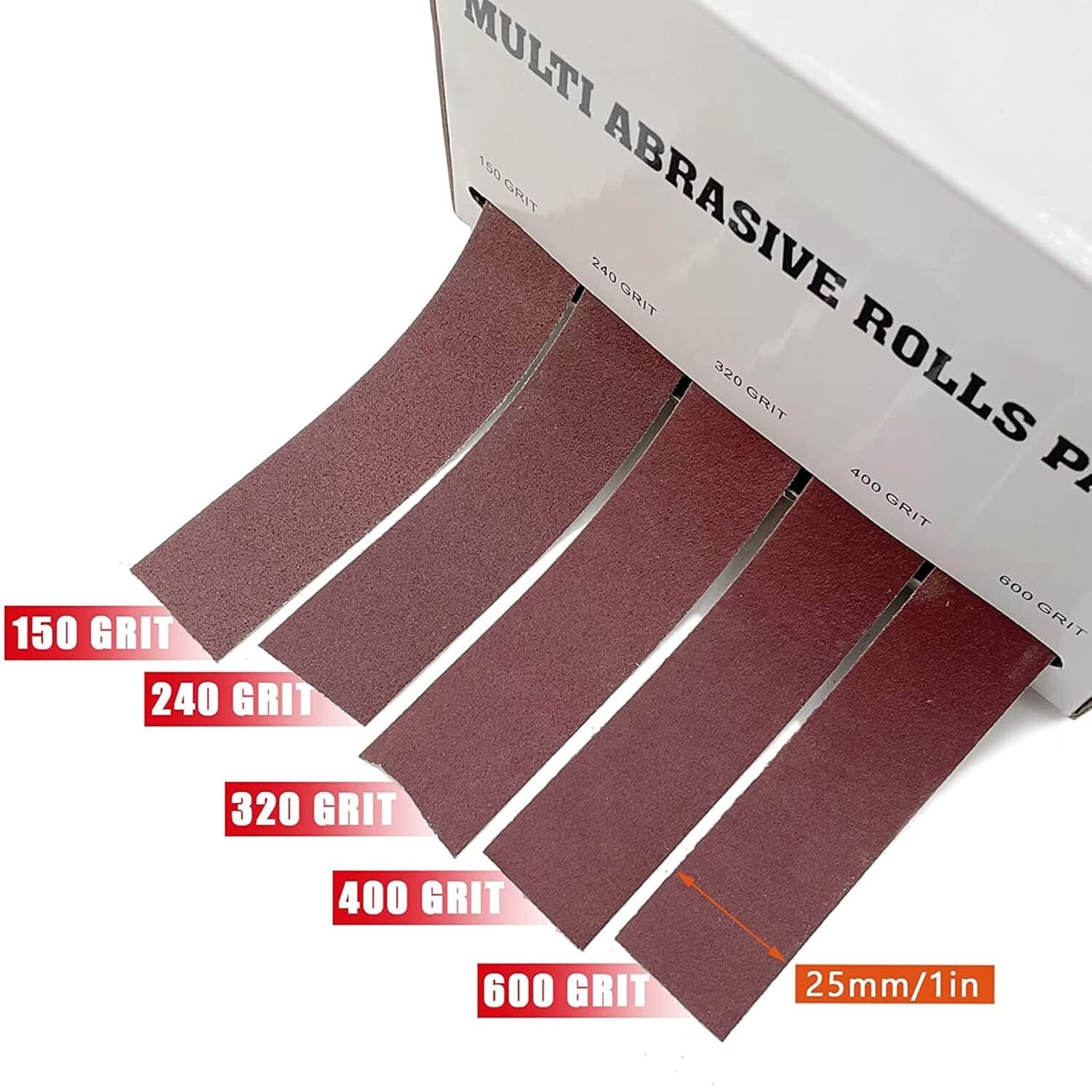 Emery Cloth Sandpaper Roll Aluminum Oxide Coarse To Fine Grit Grinding Polishing