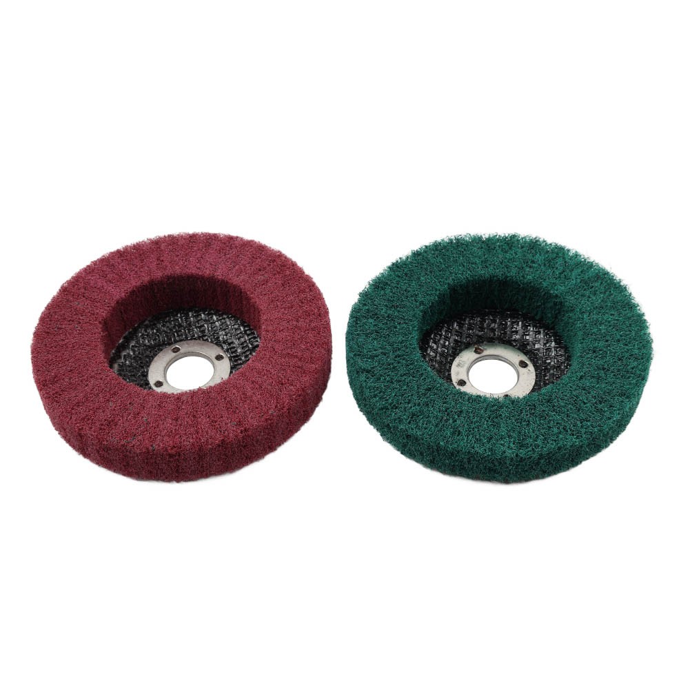 100mm Nylon Fiber Flap Buffing Wheel Polishing Grinding Disc For Angle Grinder