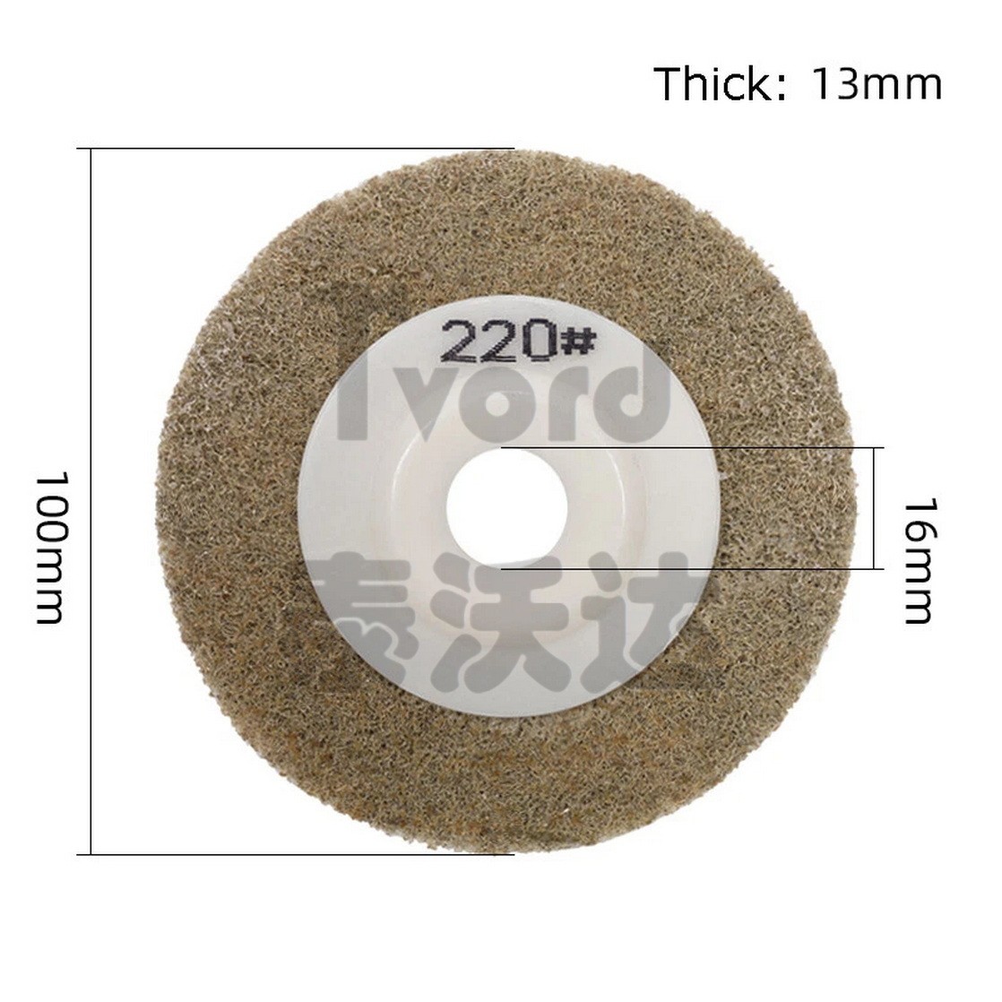 4″ 100mm Nylon Resin Wheel Abrasive Polishing Buffing Disc Pad Angle Grinder