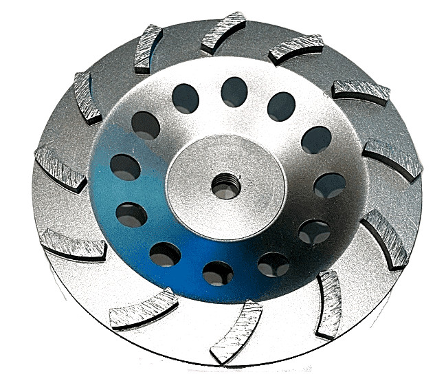 7 In Diamond Turbo Segmented Cup Grinding Wheels Fast Grinding 5/8″-11 threaded