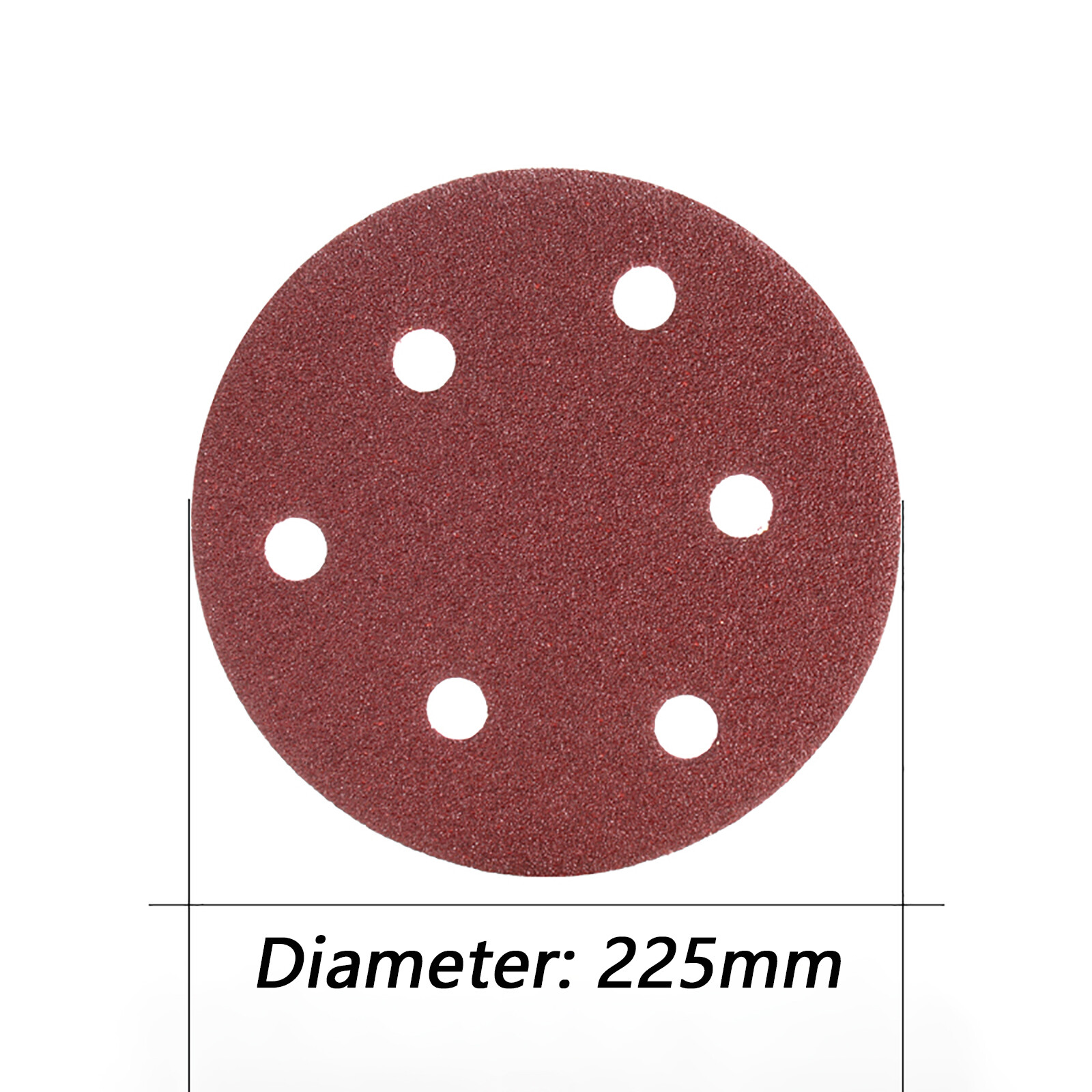 225mm 9 inch Sanding Discs 6 Hole Sandpaper 40/60-2000 Grit Orbital Sander Pads