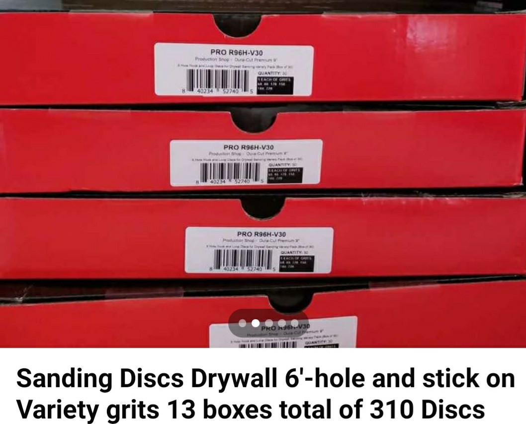 Drywall Sanding Disk Lot Of 13 Boxes