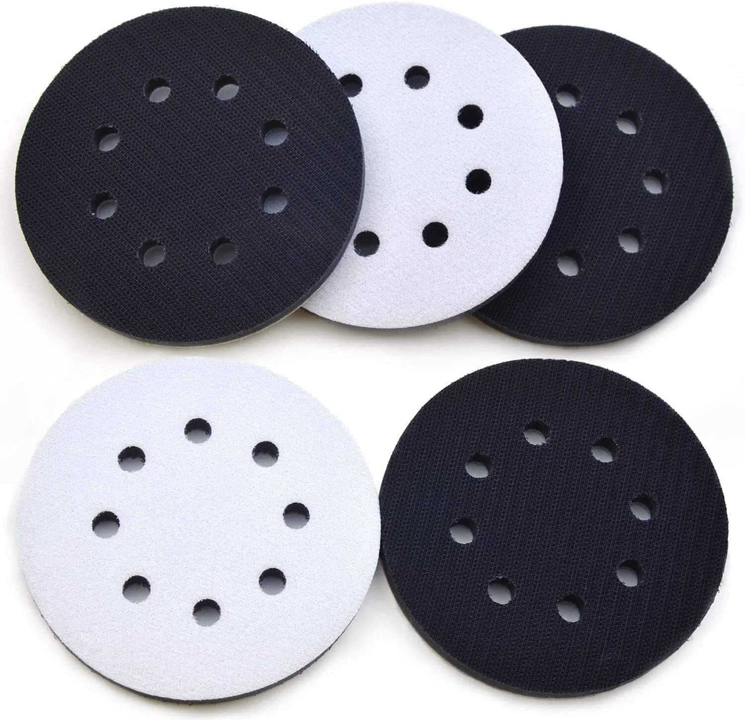 5inch 8 Holes Interface Pad Hook & Loop Soft Sponge Cushion Buffer Backing Pad