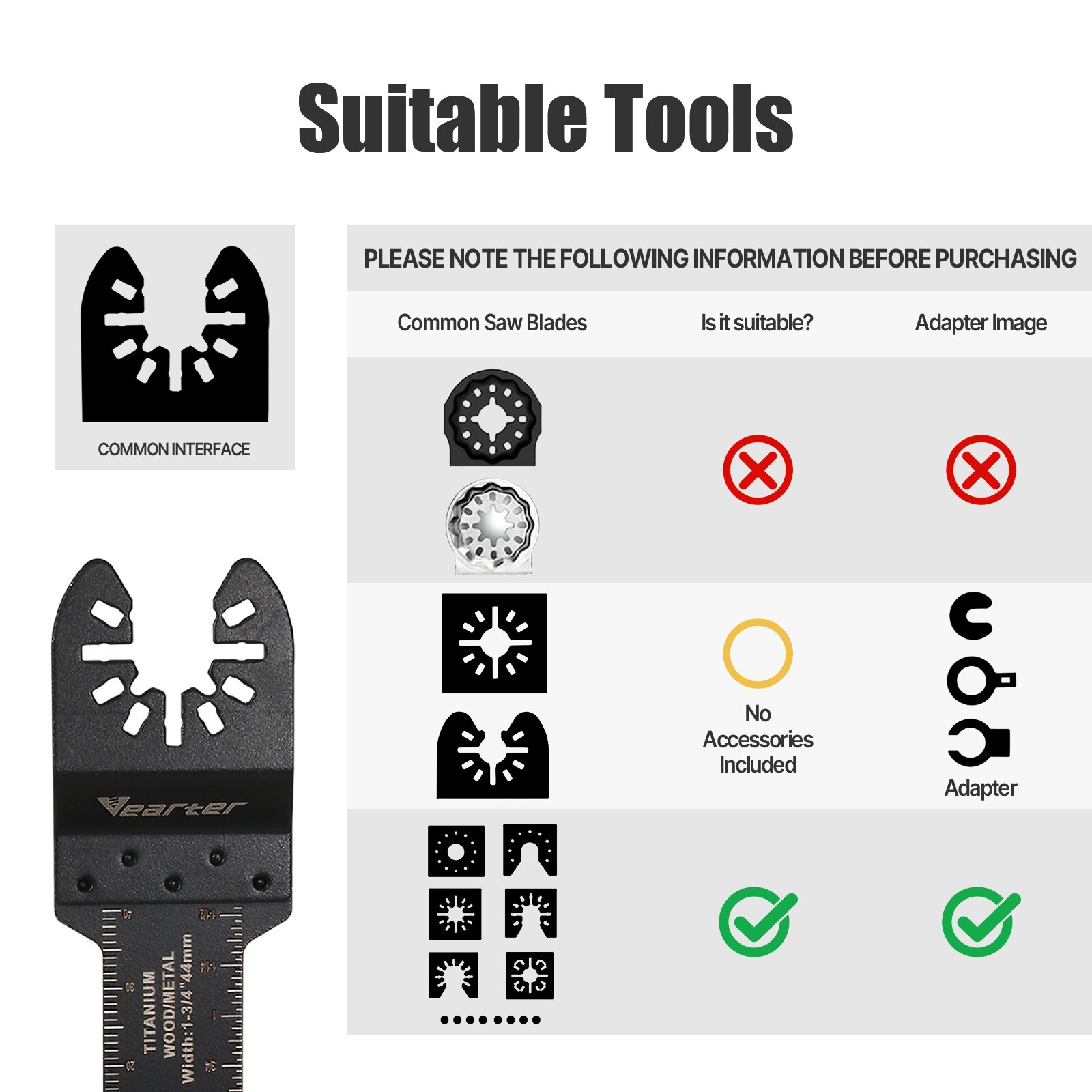 30Pcs 40mm Triangular Finger Oscillating Multi Tool With 1 X Sanding Pads Set