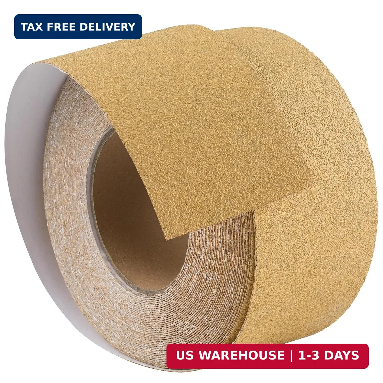 80 Grit Sticky Back Sandpaper Roll 2-3/4in x 20Yds for Wood Auto Hand Sanding