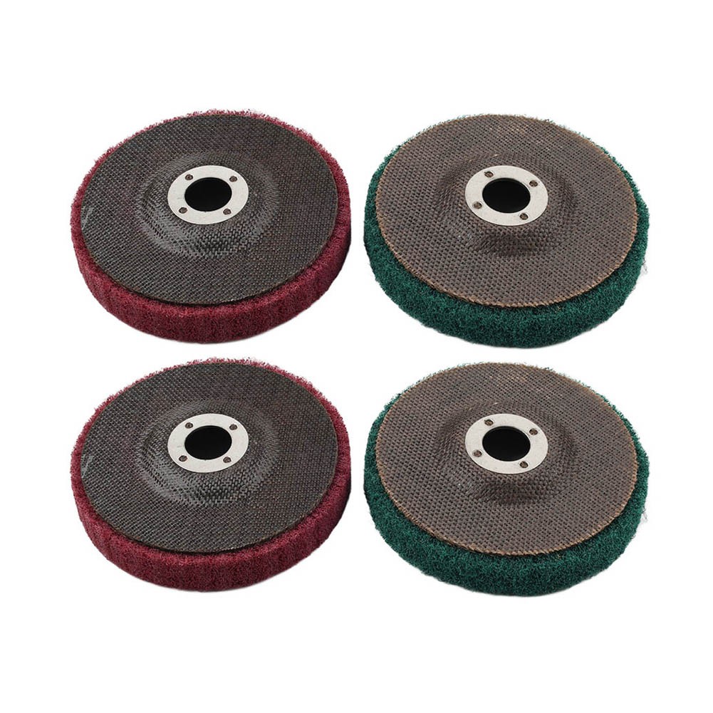 100mm Nylon Fiber Flap Buffing Wheel Polishing Grinding Disc For Angle Grinder