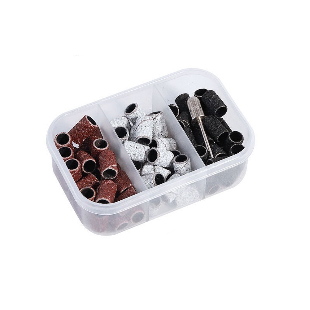 Manicure Sanding Ring Bands Resin Emery 80 120 180 240 Grit for Nail Shaping