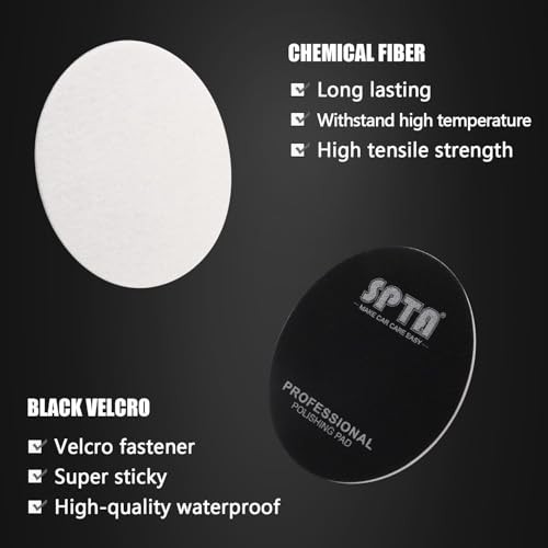 5 Pcs 6″(150mm) Car Glass Polishing Discs – Microfiber Buffing Pad
