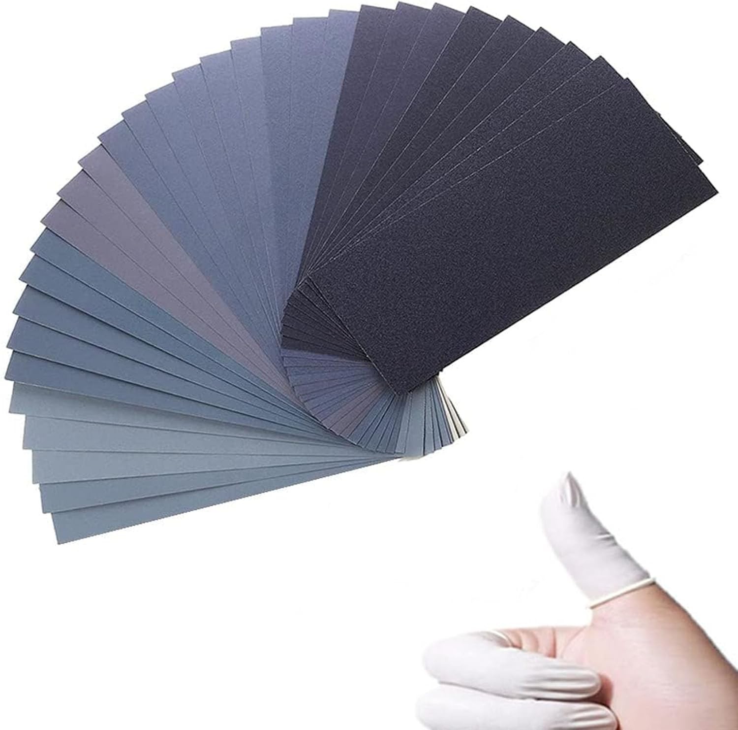 Extra Fine Sand Paper 120 to 20000 High Grit, 22 PCS Sandpaper Sheets with 3