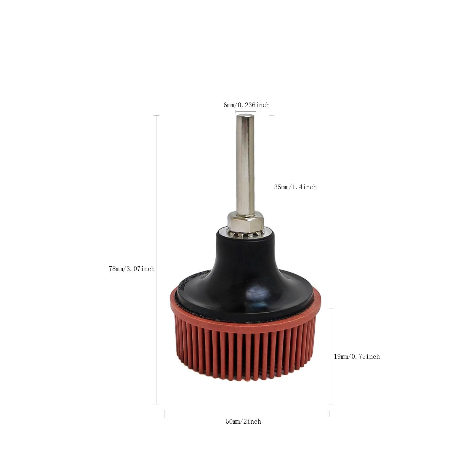 Tools 2 Inch Bristle Disc Roloc Bristle Disc Grade – 220# Grit Abrasive Coati…