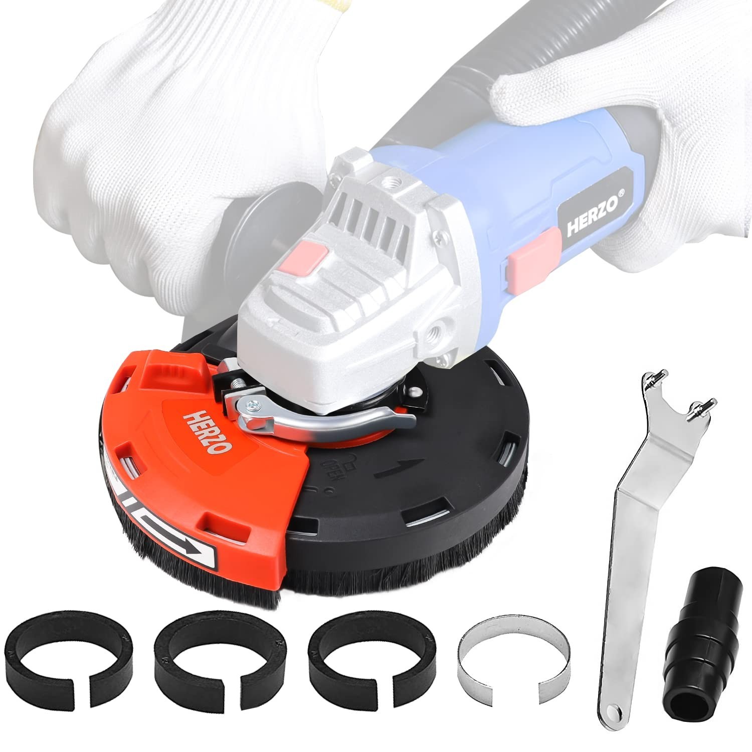 Universal Dust Shroud for Angle Grinder 4/4.5/5 Inch – Surface Grinding Attachme