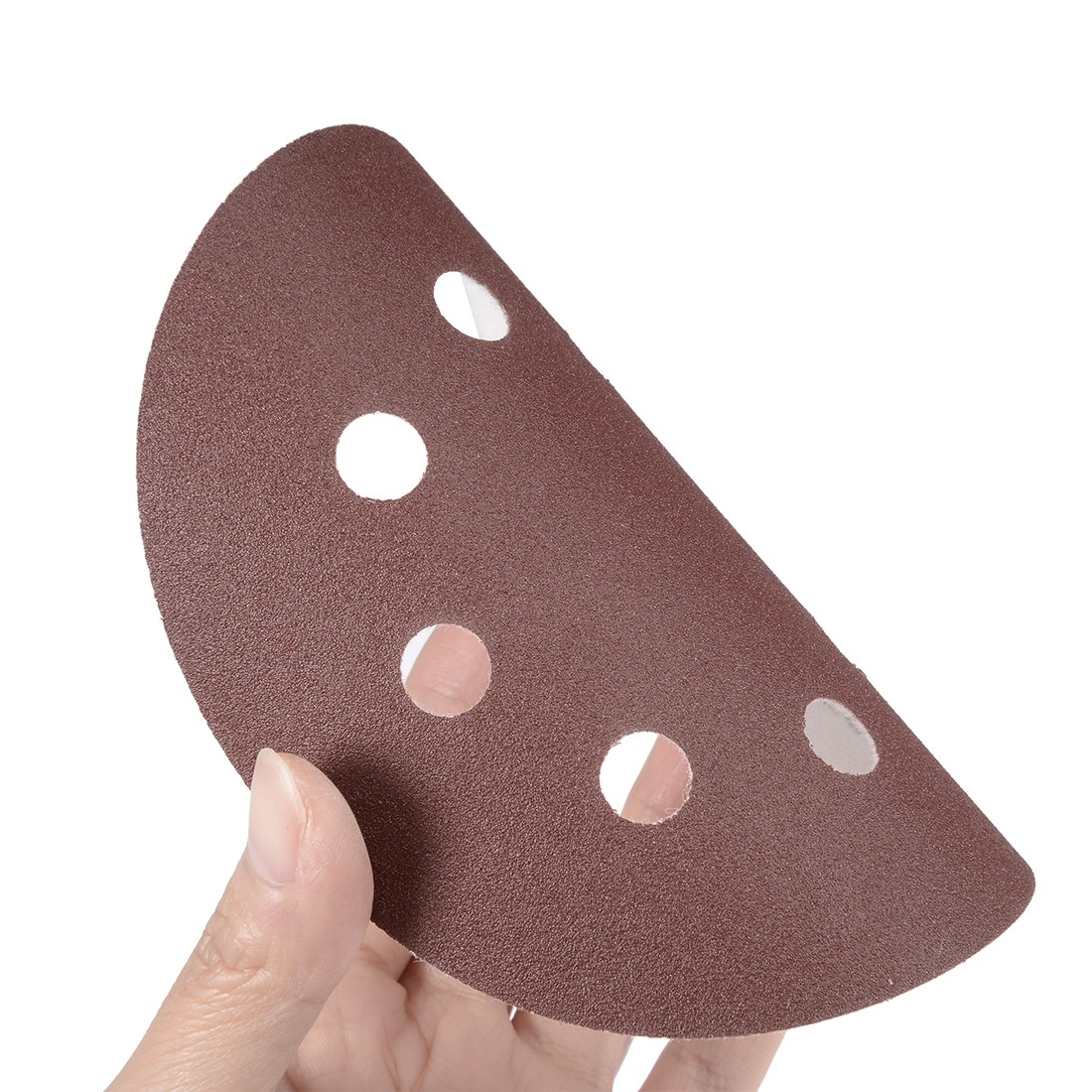 50pcs 5 Inch Sandpaper Hook and Loop Sanding Disc 150 Grit Flocking 8 Hole