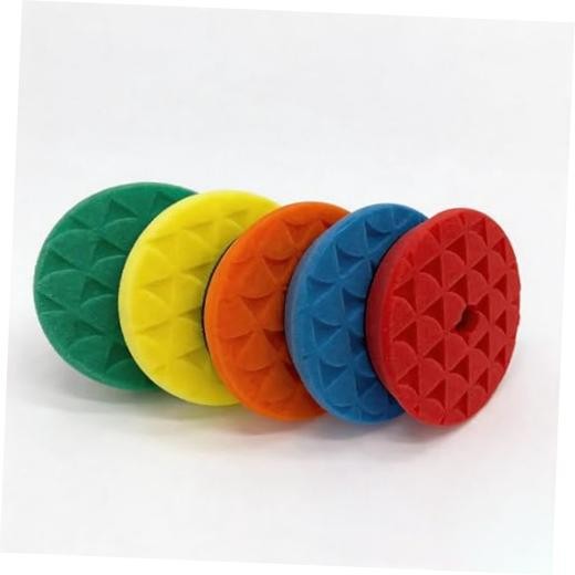 5 Pcs 5-Inch Buffing Pads, Triangular Foam Polishing Pad Kit for Cars |
