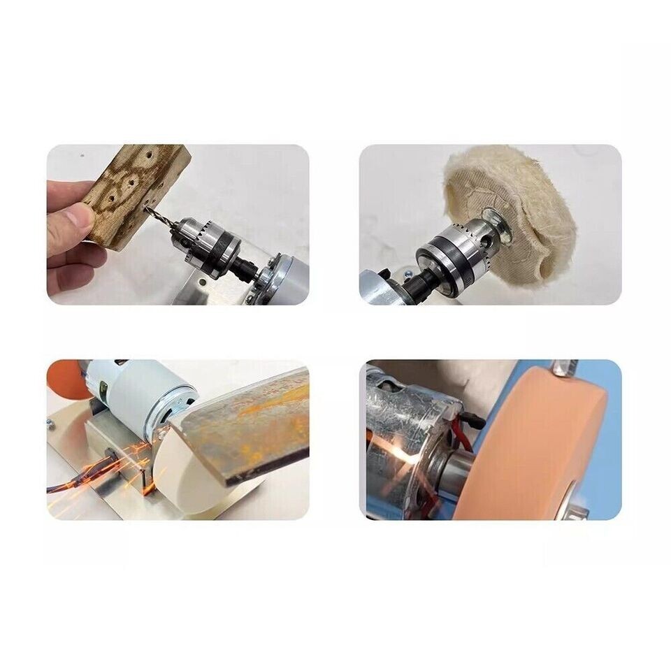 New Electric Benchtop Sander Multi-functional Sanding Polishing Drilling Machine