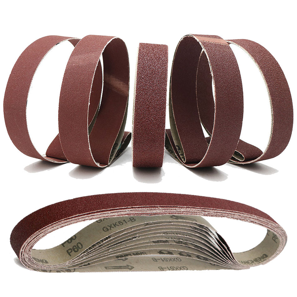 1/5pcs Sanding Belts 25x762mm Aluminum Oxide Sander Abrasive 1″x30″ 60~1000 Grit