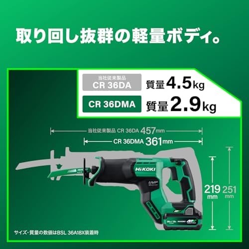 HiKOKI 36V Saber Saw Reciprocating Saw Electric Saw CR36DMA Compact Type F/S NEW