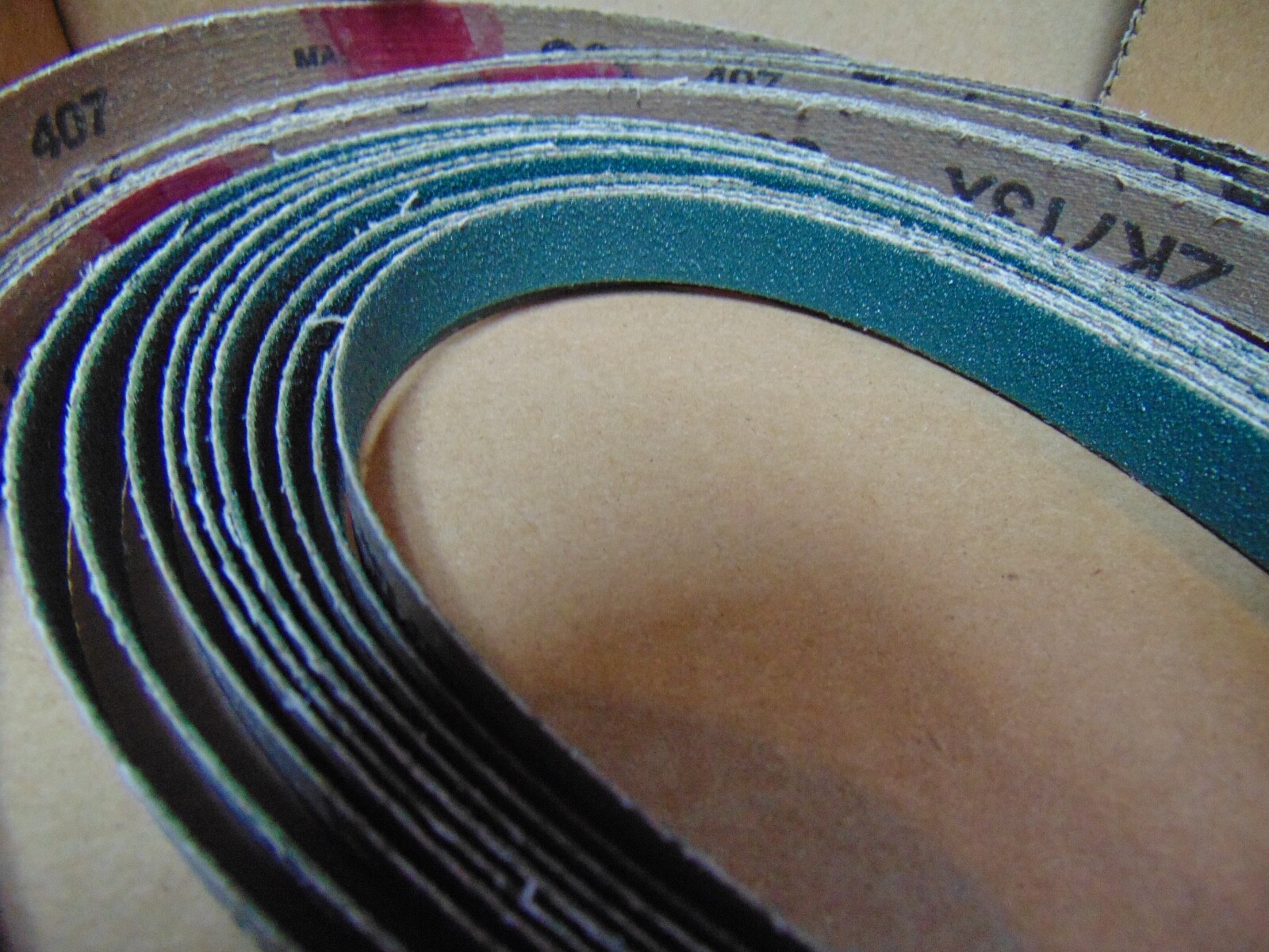 10 PFERD 1/2 x 37″ Sanding Belts Air File Belt Sander Sandpaper zirconium 80grit