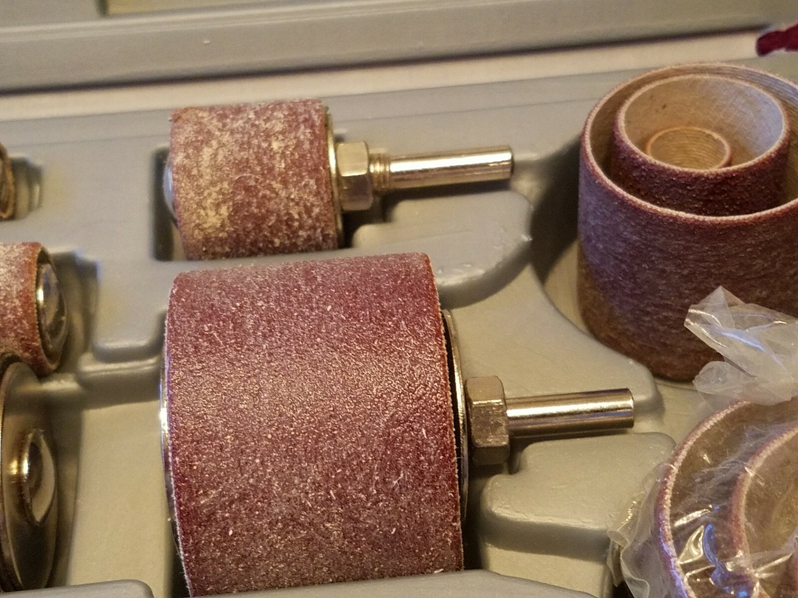 RUBBER SANDING DRUM SET IN CASE