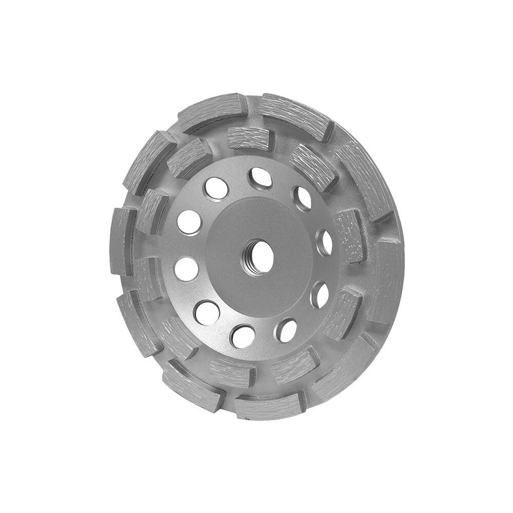 4″ Double Row Diamond Grinding Cup Wheel General Purpose Wet Dry 5/8″- 11 Arbor