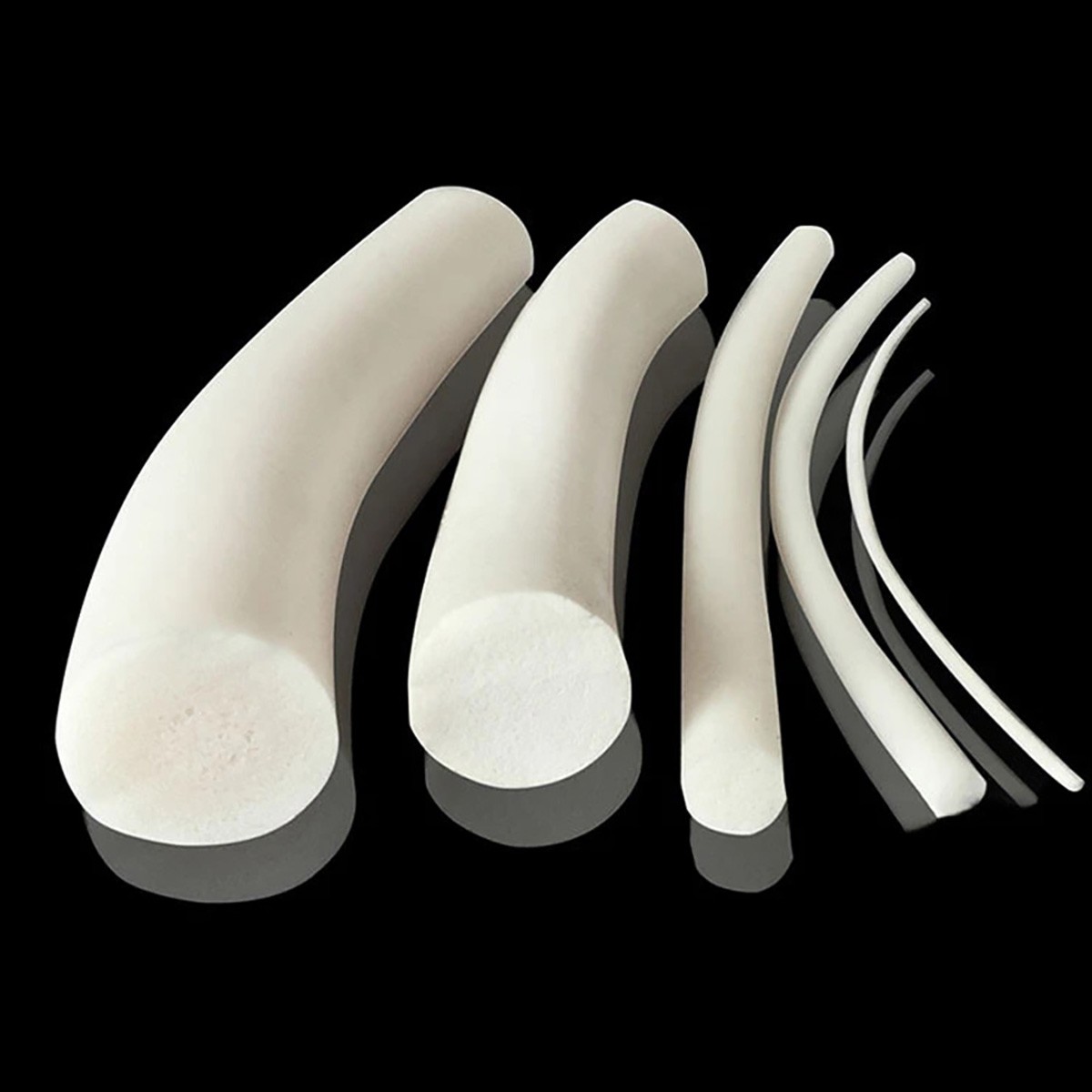 Silicone Rubber Cord O Ring Cord White Seal Foamed Sponge Dia 1mm 2mm 3mm – 20mm