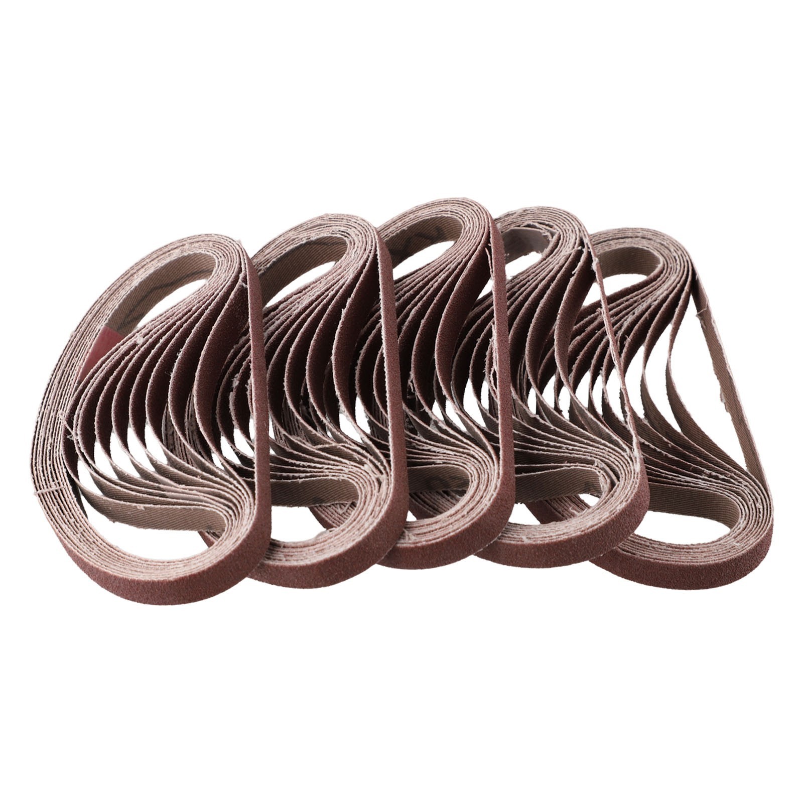 50pcs Set 330mm X 10mm Belt Power Finger File Sander Abrasive Sanding Belts Pack
