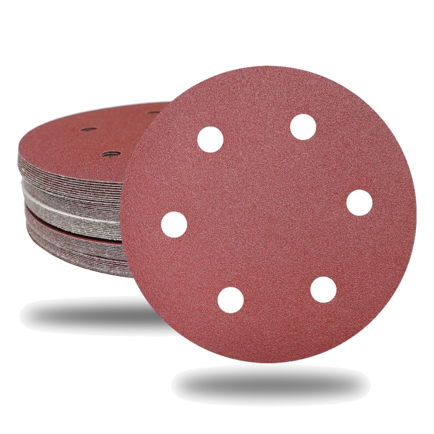 30 PCS 9 Inch 6 Hole Drywall Set- 80 100 120 180 240 400 Grits, 9″ Sandpaper …