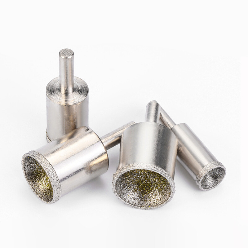 Crude Sand Diamond Burr Grinding Head Cylinder Concave For Bead Shaping 3-25mm