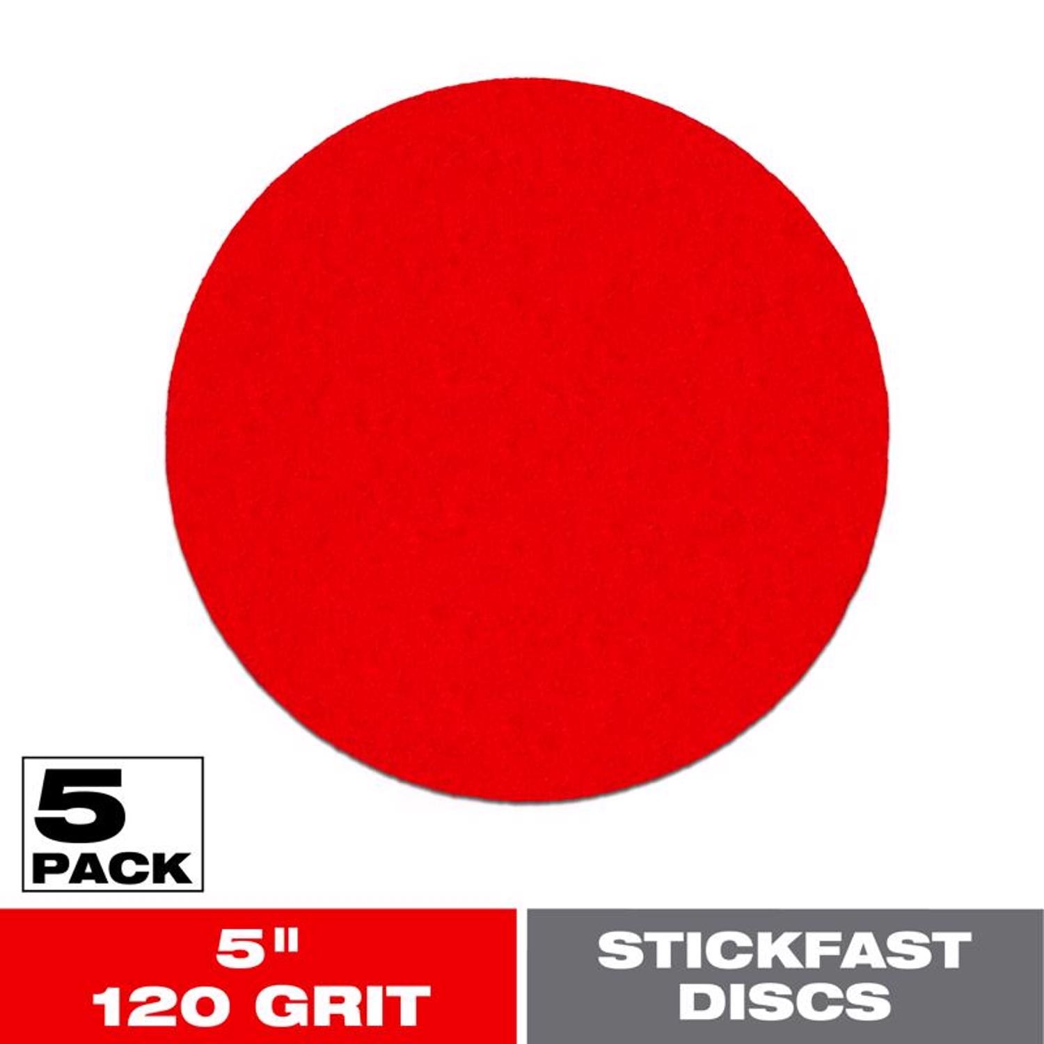 Diablo DCD050120P05G 20 Grit Random Orbital Sanding StickFast Disc 5 Dia. in.