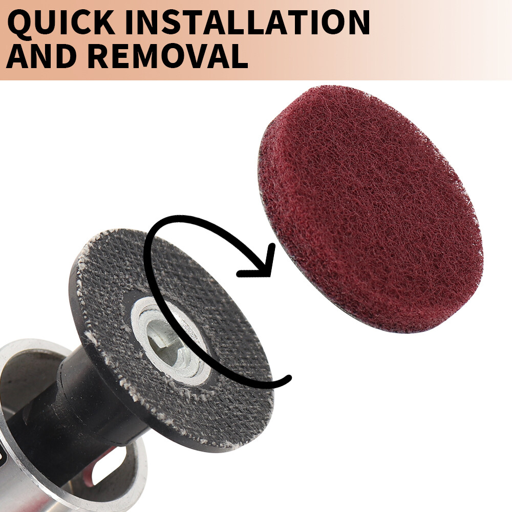 3″ Nylon Fiber Sanding Disc Roll Lock Disc Cleaning Burr Rust Paint Removal 320#