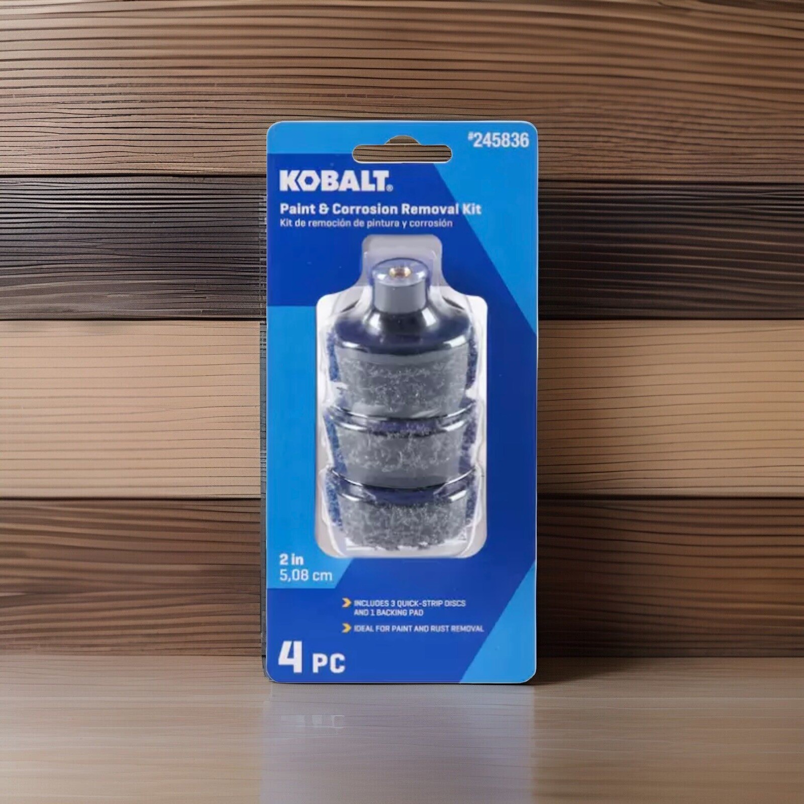 Kobalt 4 PIECE 2″ PAINT & CORROSION REMOVAL KIT 245836 NEW – Buy More & Save!