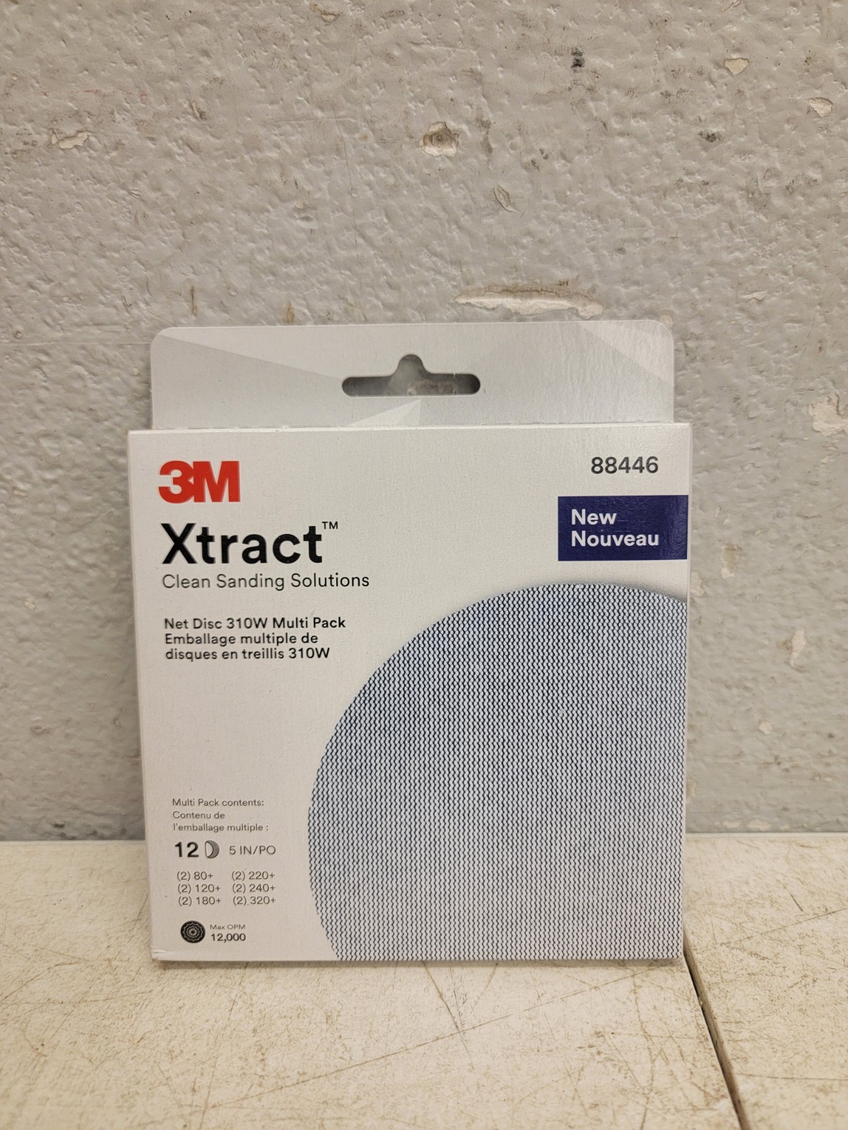 3M Xtract Net Disc 310W, Multi-Grade, 5 in x NH, Die 500X Multi Pack/20Cases/12