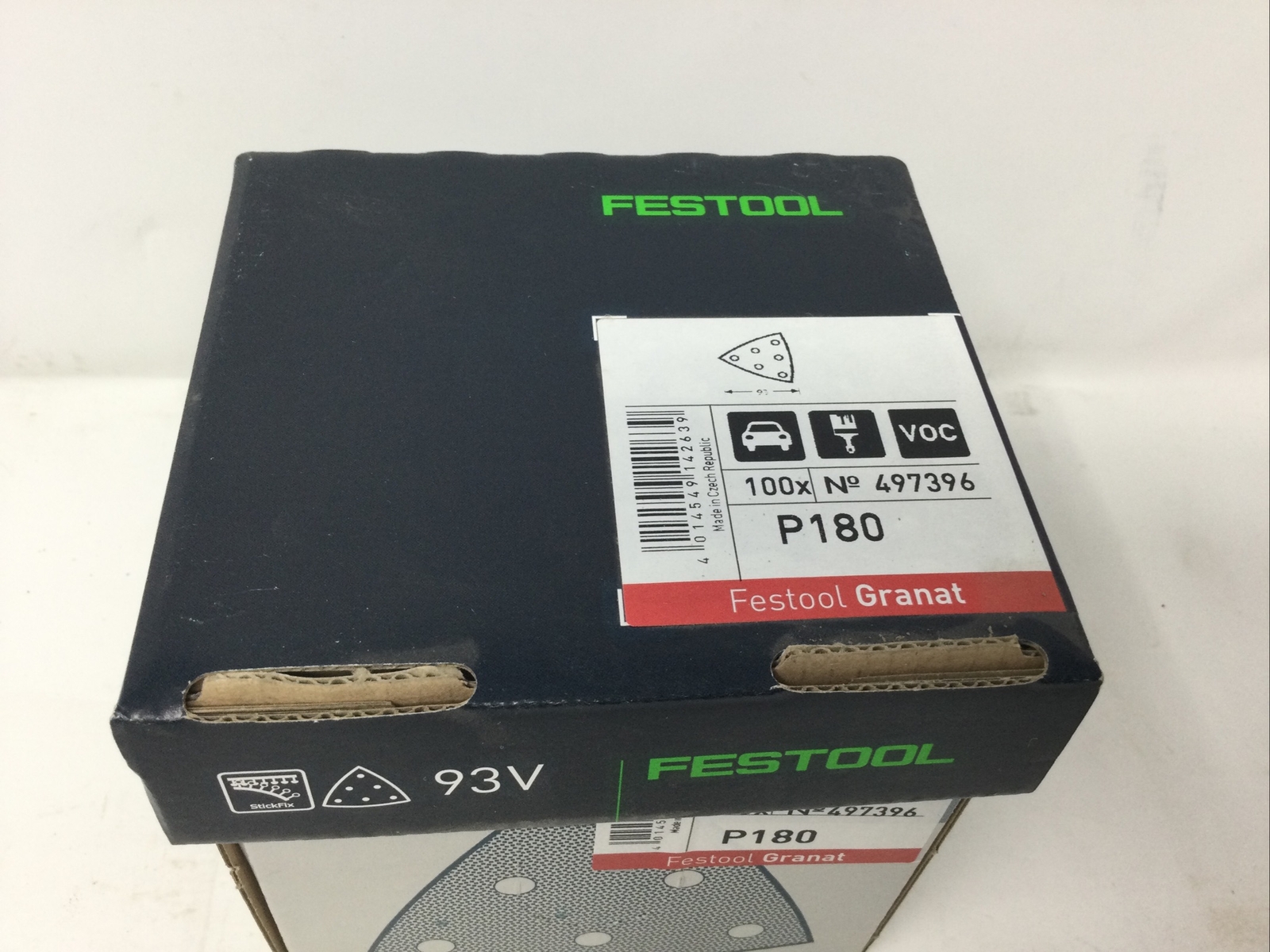 Festool 497396 P180 180 Grit Granat Abrasives Pack of (100) 95 mm X 88 mm
