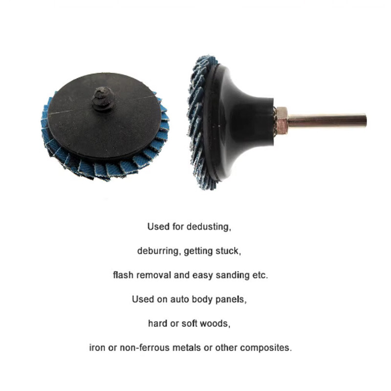 2 Inch 50mm Flap Sanding Disc Mini Grinding Wheel Metal Rust Removal 40-120 Grit