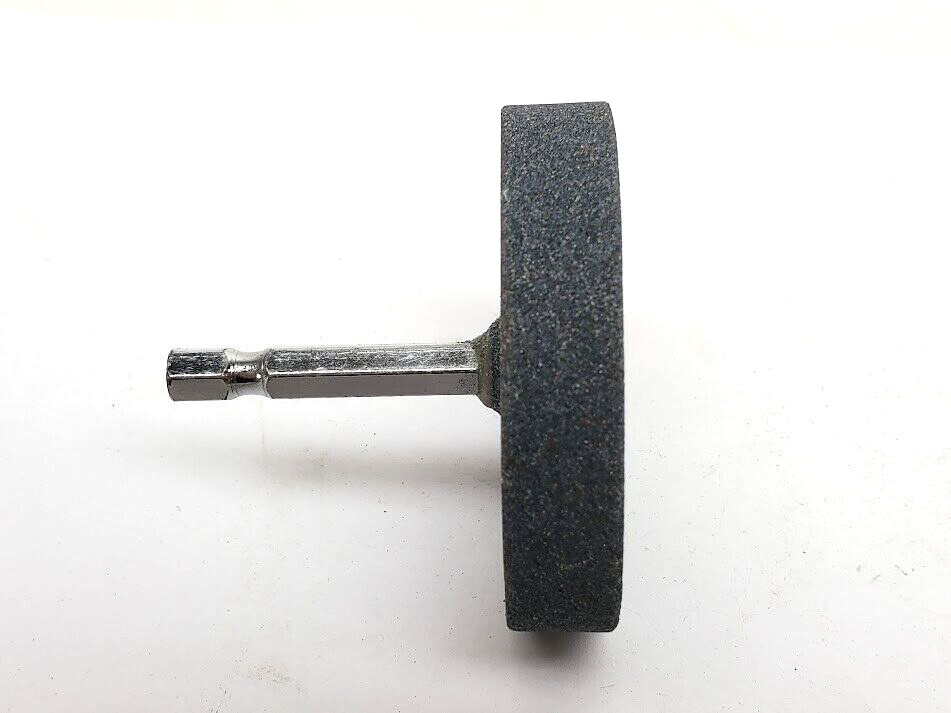 Grinding Stone Wheel 2-1/2″ Dia x 1/2″ – ( 1/4″ Hex Shank Drill Bit Attachment)