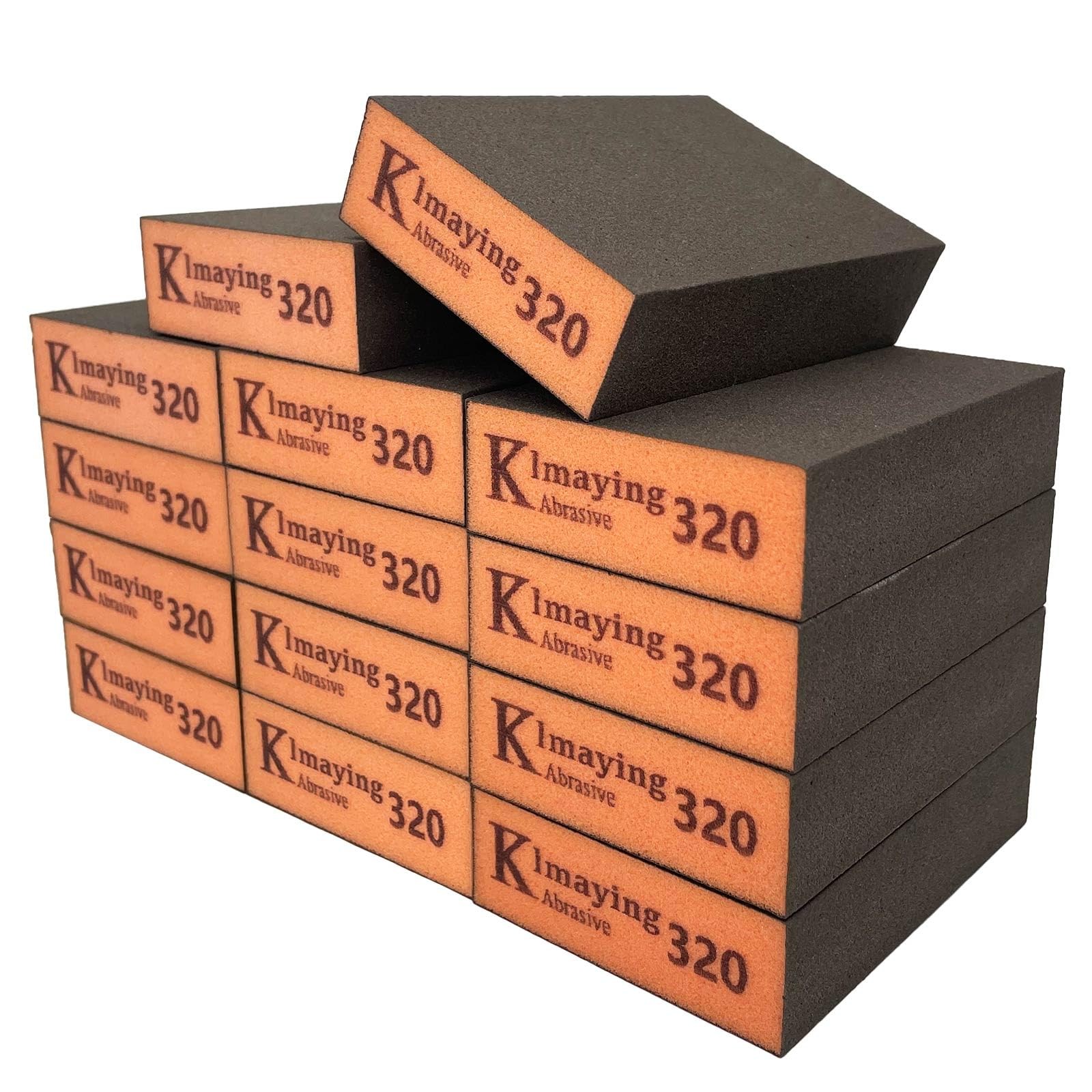 14 Pack Sanding Sponge 320 Grit Block Wet Dry Dual Use Wood Metal Paint Wall