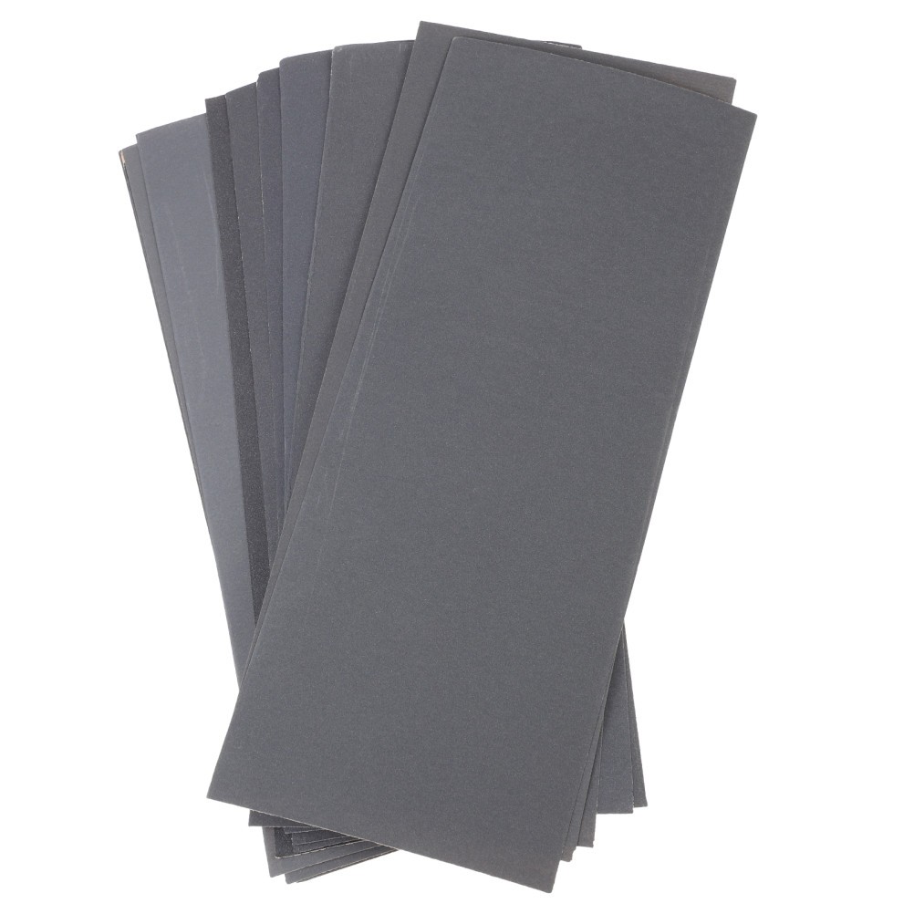 12 Pieces Waterproof Abrasive Sandpaper Sheets Assorted Grit For Wood Work