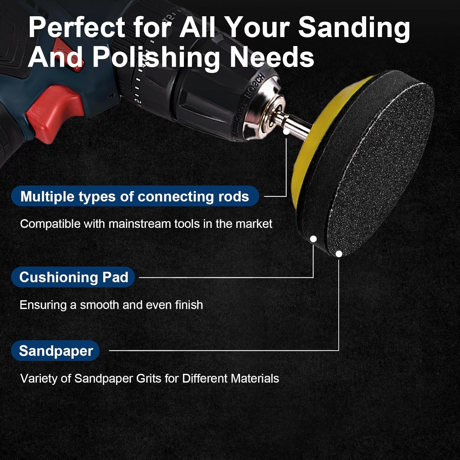 Silicon Carbide Sanding Discs – 188-Piece Wet & Dry Kit for All Surfaces