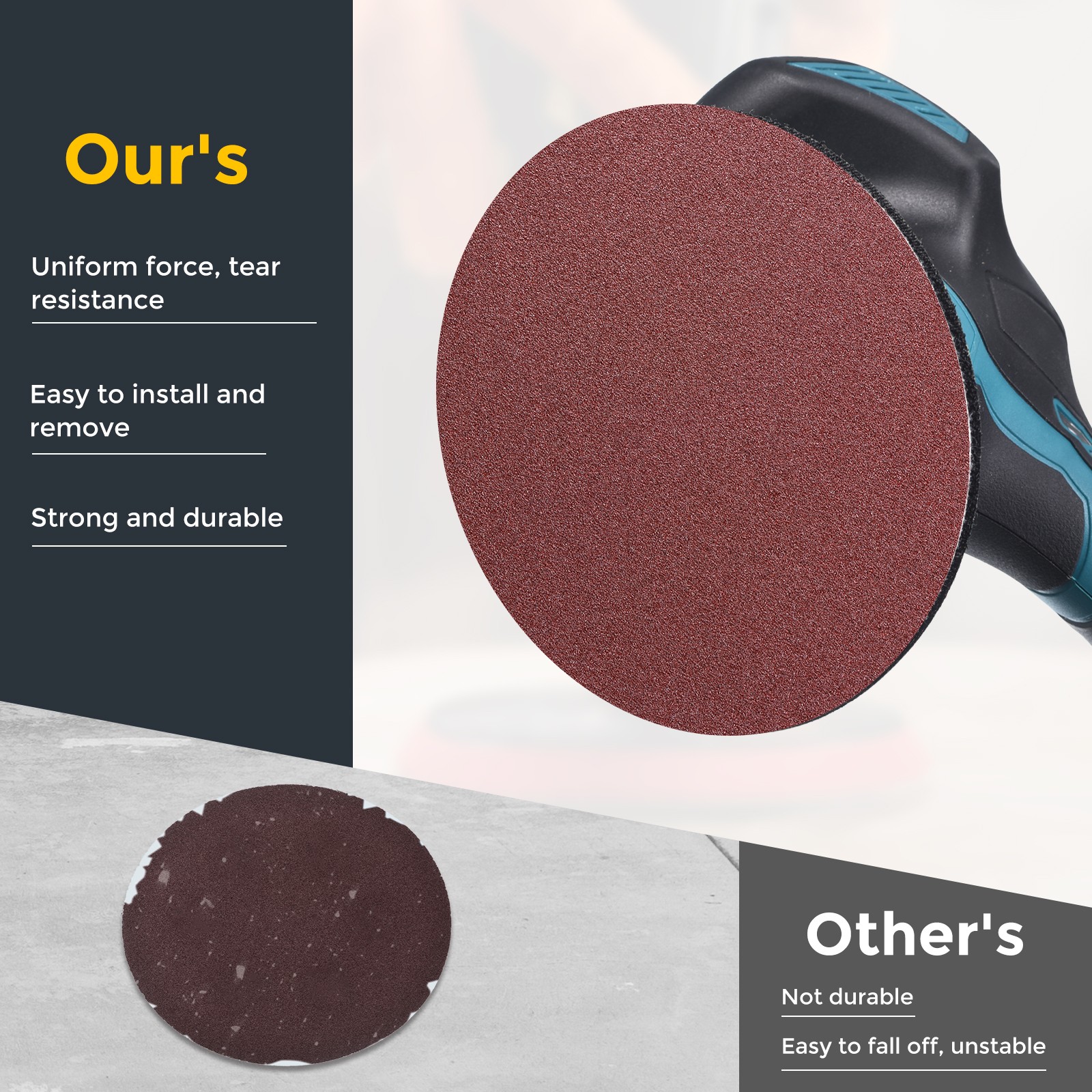 320 Pcs 2 Inch Sanding Disc 40-2000 Grit Assortment Hook and Loop Sandpaper