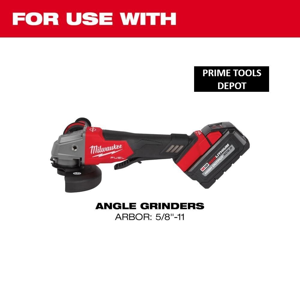 Milwaukee 4 in. Carbon Steel Crimped Wire Cup Brush 48-52-1300