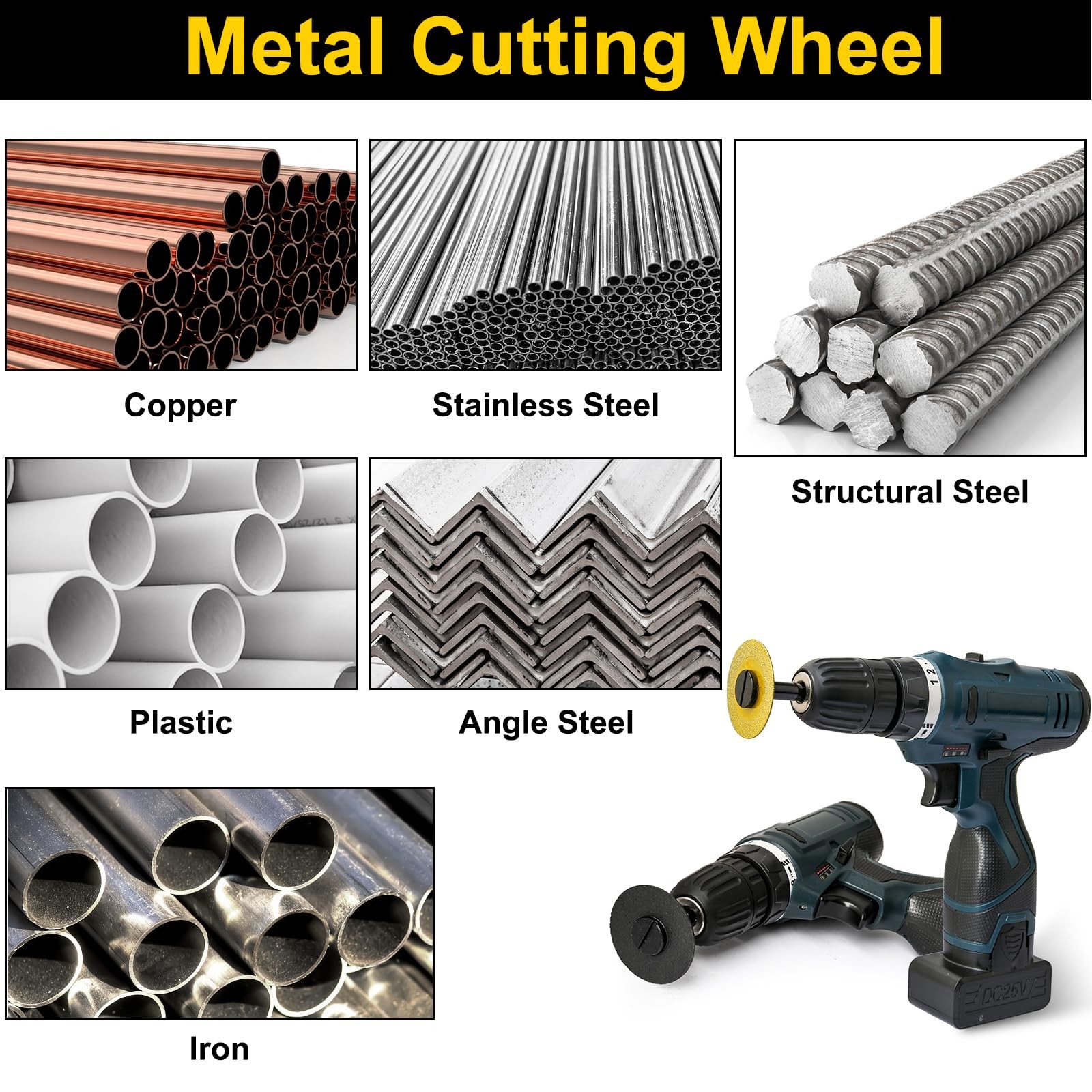 2 Inch Die Grinder Cut-Off Wheel and Diamond Cutting Wheel, Multicolored