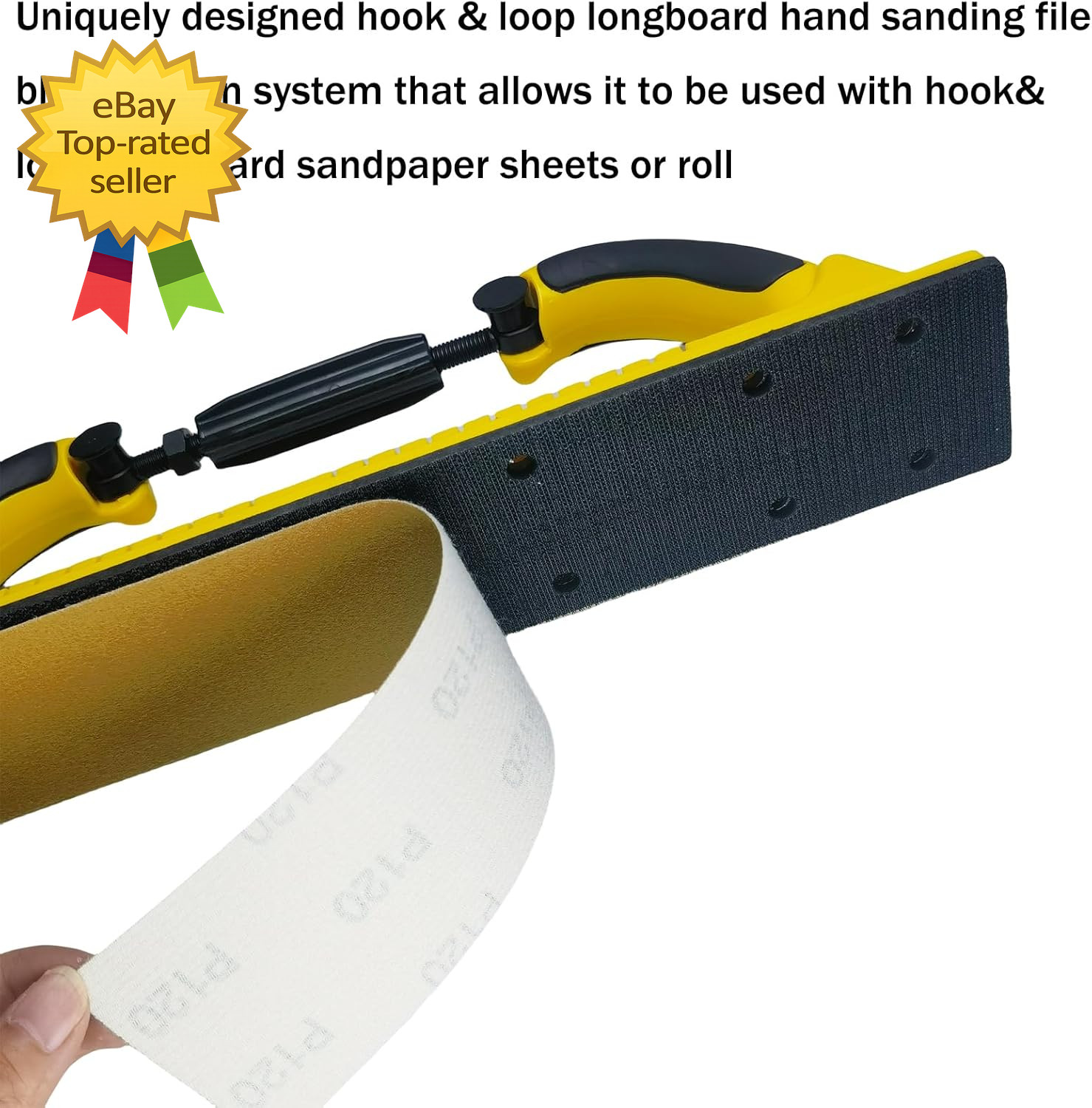 2-3/4″ X 15-3/4″ Adjustable Radius Flex Longboard Hand Sanding File Block with H
