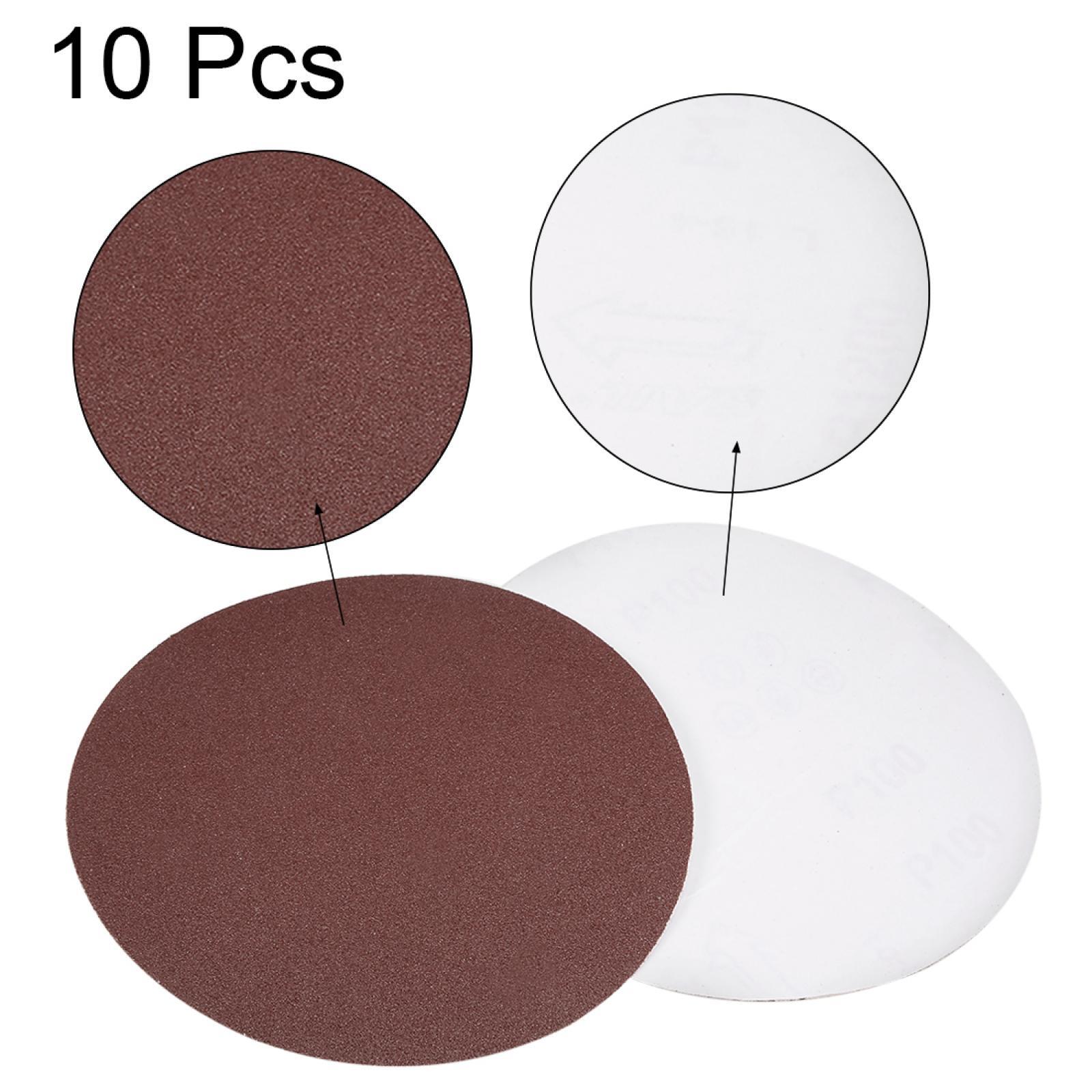 10pcs 6″ PSA Sanding Disc Adhesive Back Sandpapers Aluminum Oxide 40-2000 Grit