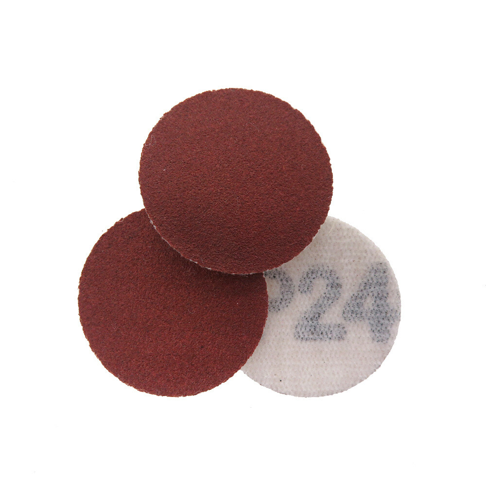 100 Pcs 1″ 25mm Red Sandpaper Dry Abrasive Sanding Discs Polishing 60-2000 Grit