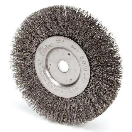 Weiler 93120 Crimped Wire Wheel Wire Brush, Arbor