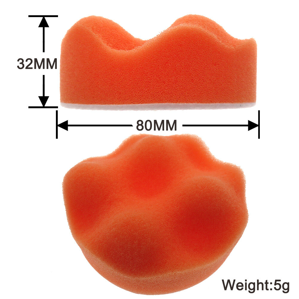 10pcs/set 80mm Car Polishing Sponge Auto Beauty Polishing Waxing Buffing Pads