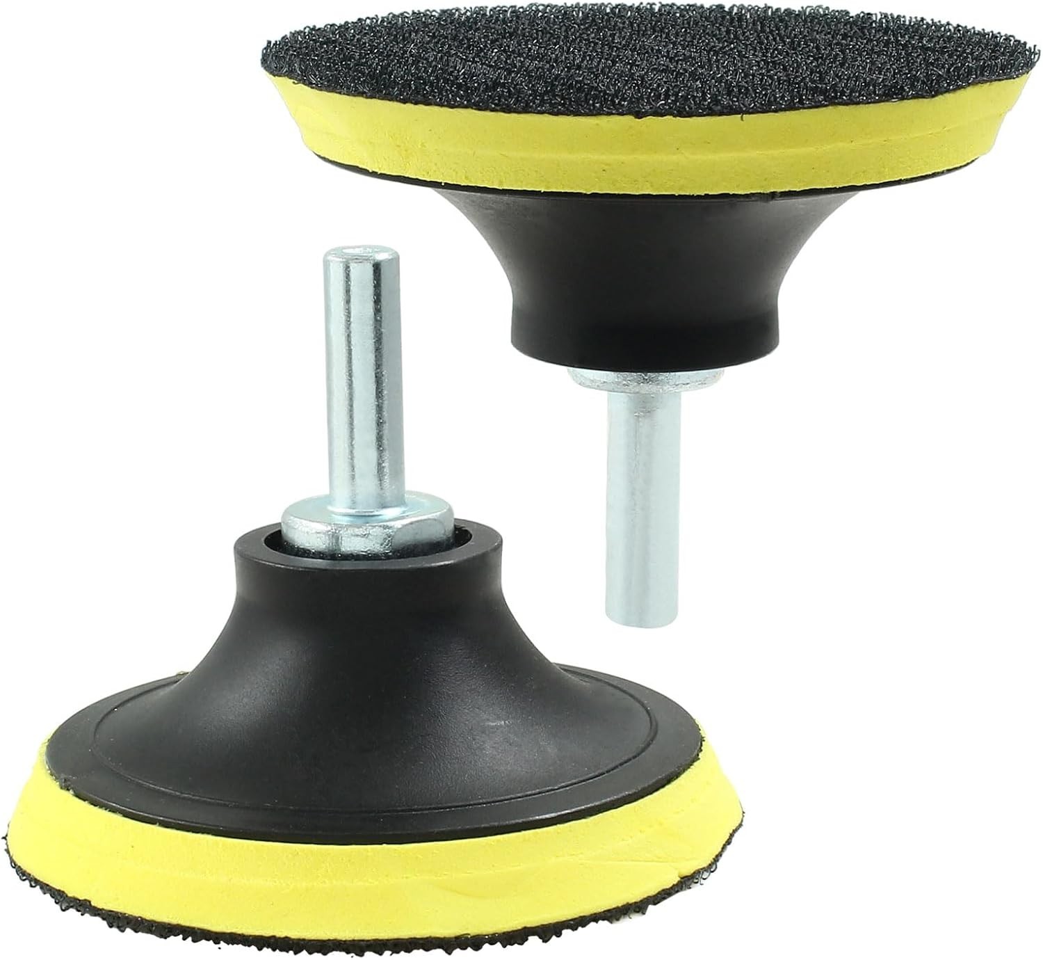 2 Pack 3 Inch Hook and Loop Backing Pads with M10 Thread Drill Adapter, Car O…