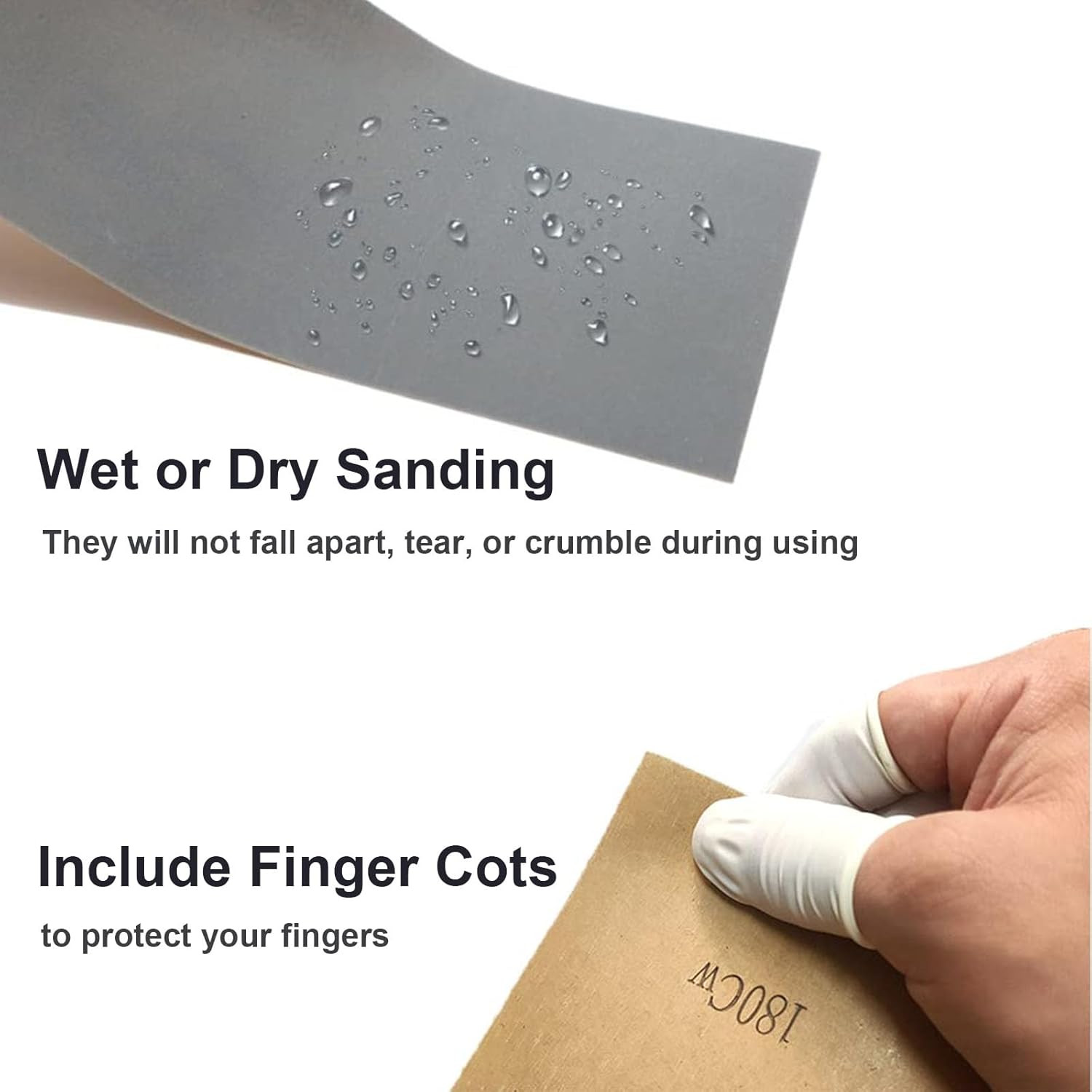 Extra Fine Sand Paper 120 to 20000 High Grit, 22 PCS Sandpaper Sheets with 3 Fin